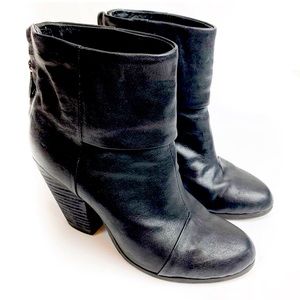 Rag & Bone Classic Newbury Black Booties 8